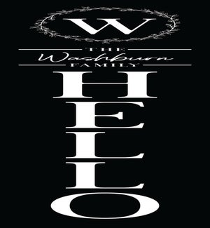 Personalized Name Hello Black Leaner